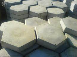 Bloco hexagonal para piso.