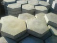 Bloco hexagonal para piso.